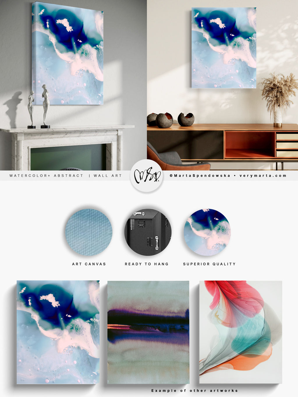 Wall Art Print Canvas Paper  | Monva