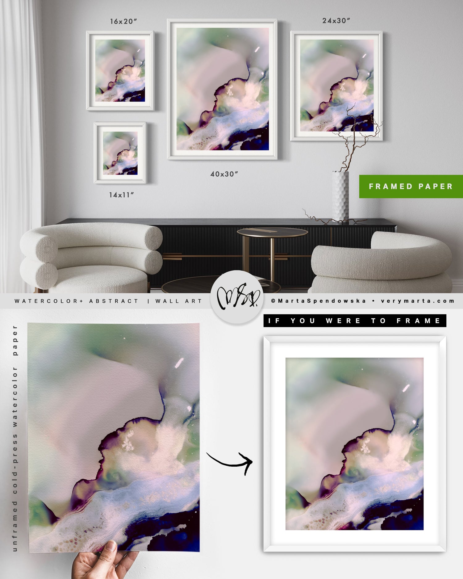 Wall Art Print Canvas Paper  | Solva