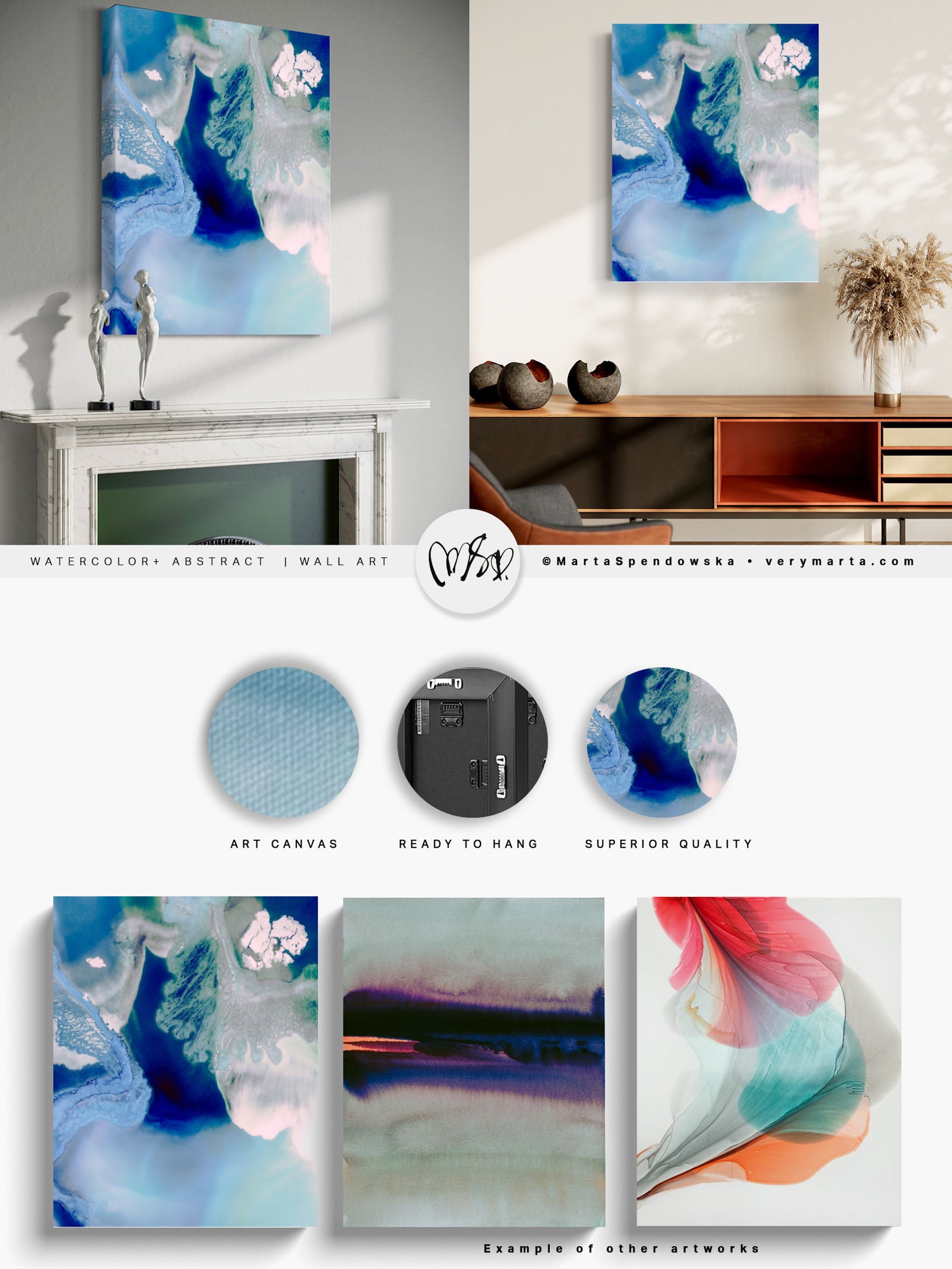 Wall Art Print Canvas Paper  | Vulka