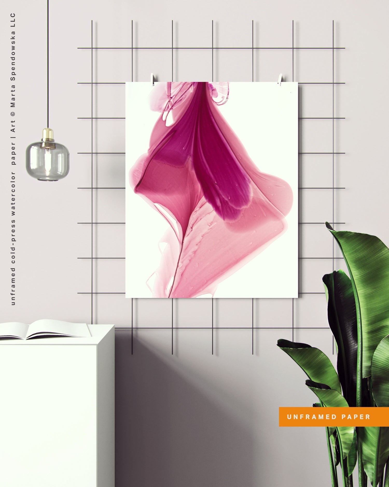 Botanical watercolor large canvas and paper wall art prints, ready to hang floral artwork Abstract Botanical Watercolor Art Print | Queasa by Marta Spendowska