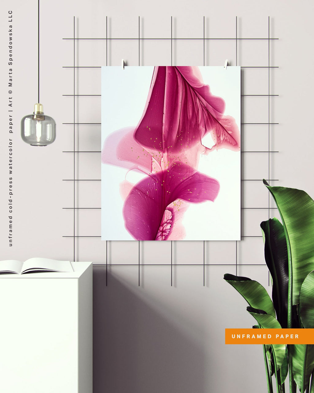 Botanical watercolor large canvas and paper wall art prints, ready to hang floral artwork Abstract Botanical Watercolor Art Print | Pousa by Marta Spendowska