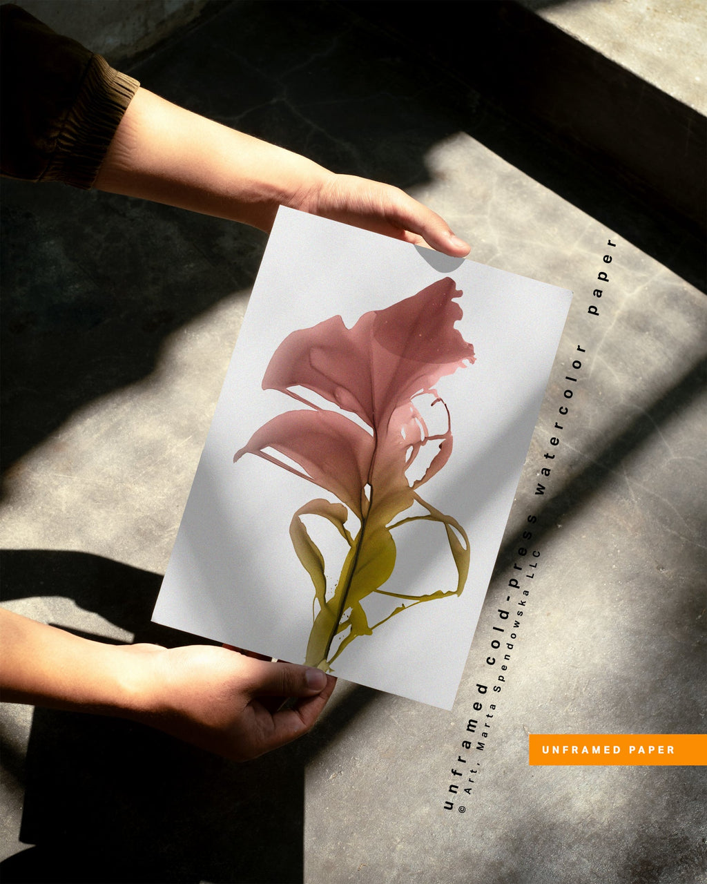 Botanical watercolor large canvas and paper wall art prints, ready to hang floral artwork Abstract Botanical Watercolor Art Print | Bona by Marta Spendowska