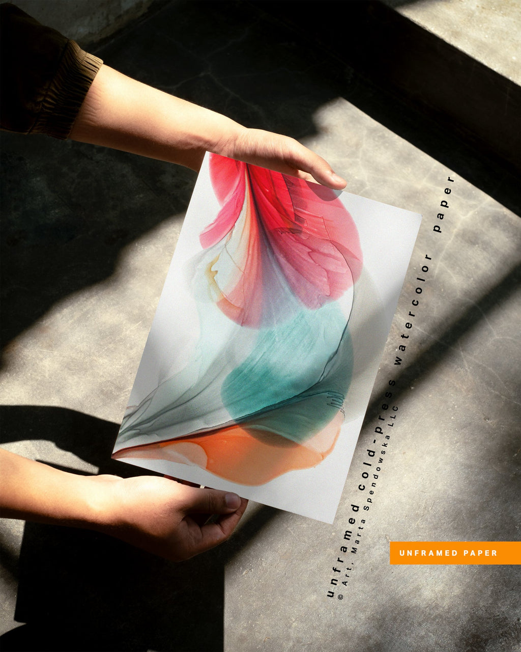 Botanical watercolor large canvas and paper wall art prints, ready to hang floral artwork Abstract Botanical Watercolor Art Print | Tuet by Marta Spendowska