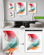 Botanical watercolor large canvas and paper wall art prints, ready to hang floral artwork Abstract Botanical Watercolor Art Print | Tuet by Marta Spendowska