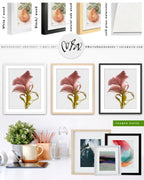 Botanical watercolor large canvas and paper wall art prints, ready to hang floral artwork Abstract Botanical Watercolor Art Print | Bona by Marta Spendowska