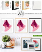 Botanical watercolor large canvas and paper wall art prints, ready to hang floral artwork Abstract Botanical Watercolor Art Print | Queasa by Marta Spendowska