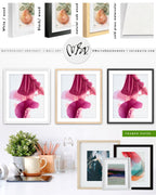 Botanical watercolor large canvas and paper wall art prints, ready to hang floral artwork Abstract Botanical Watercolor Art Print | Pousa by Marta Spendowska