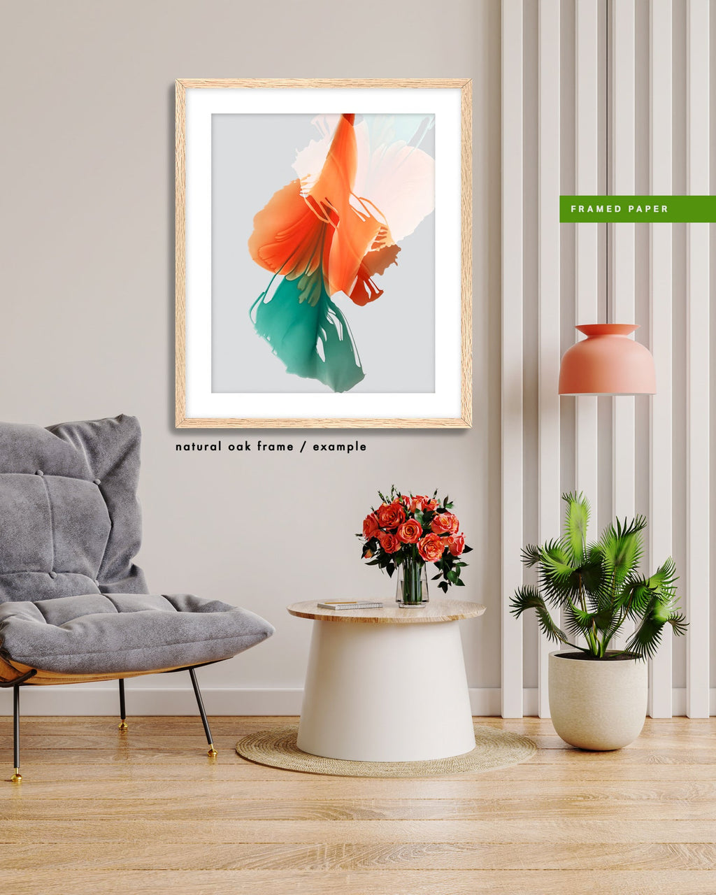 Botanical watercolor large canvas and paper wall art prints, ready to hang floral artwork Abstract Botanical Watercolor Art Print | Louna by Marta Spendowska