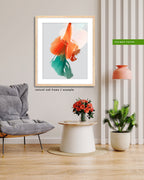 Botanical watercolor large canvas and paper wall art prints, ready to hang floral artwork Abstract Botanical Watercolor Art Print | Louna by Marta Spendowska
