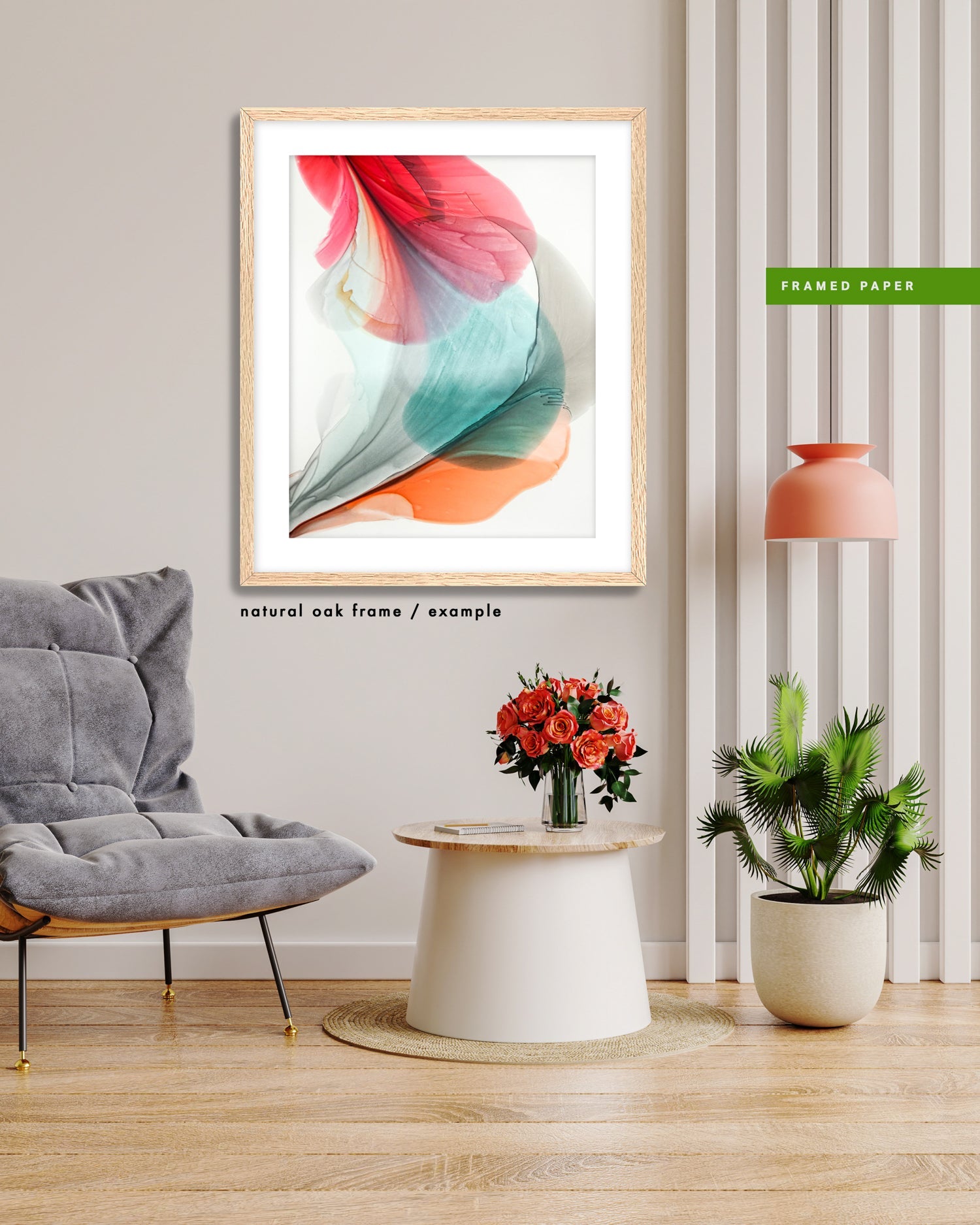 Botanical watercolor large canvas and paper wall art prints, ready to hang floral artwork Abstract Botanical Watercolor Art Print | Tuet by Marta Spendowska