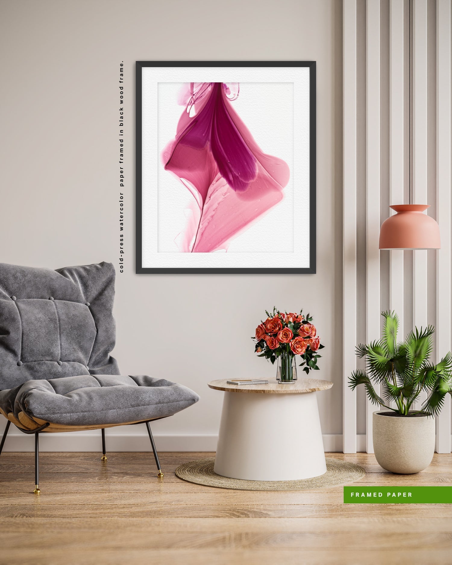 Botanical watercolor large canvas and paper wall art prints, ready to hang floral artwork Abstract Botanical Watercolor Art Print | Queasa by Marta Spendowska