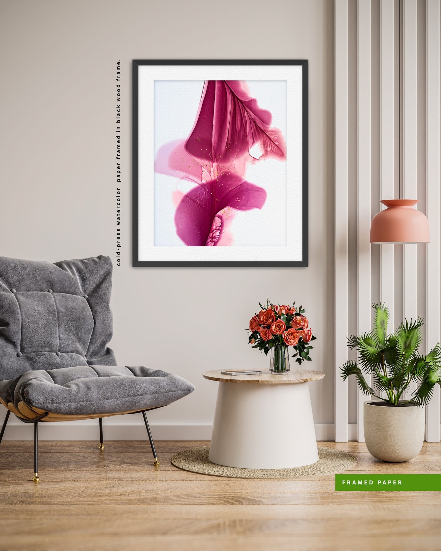 Botanical watercolor large canvas and paper wall art prints, ready to hang floral artwork Abstract Botanical Watercolor Art Print | Pousa by Marta Spendowska