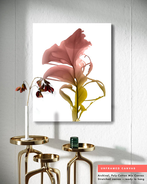 Botanical watercolor large canvas and paper wall art prints, ready to hang floral artwork Abstract Botanical Watercolor Art Print | Bona by Marta Spendowska