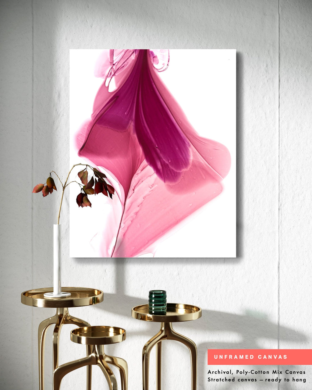 Botanical watercolor large canvas and paper wall art prints, ready to hang floral artwork Abstract Botanical Watercolor Art Print | Queasa by Marta Spendowska