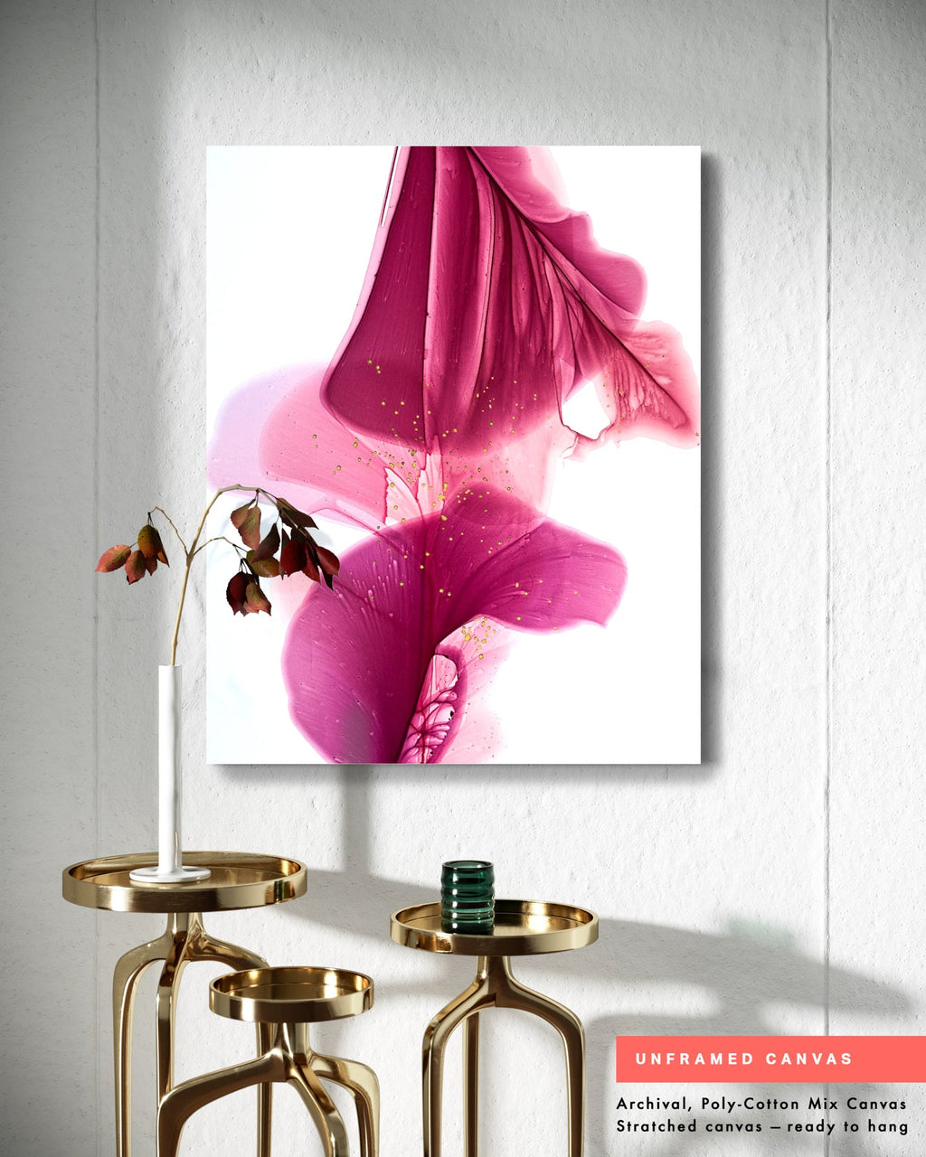 Botanical watercolor large canvas and paper wall art prints, ready to hang floral artwork Abstract Botanical Watercolor Art Print | Pousa by Marta Spendowska