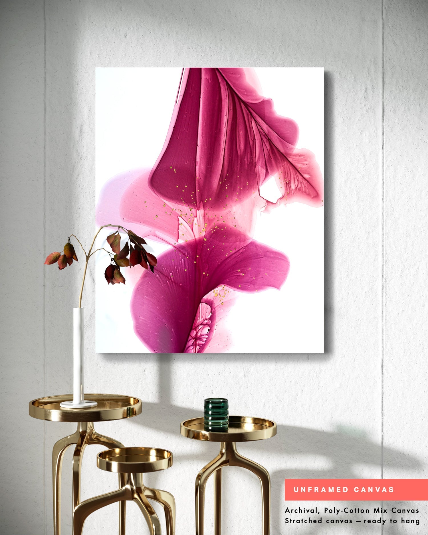 Botanical watercolor large canvas and paper wall art prints, ready to hang floral artwork Abstract Botanical Watercolor Art Print | Pousa by Marta Spendowska