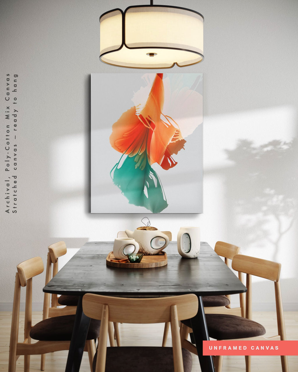 Botanical watercolor large canvas and paper wall art prints, ready to hang floral artwork Abstract Botanical Watercolor Art Print | Louna by Marta Spendowska