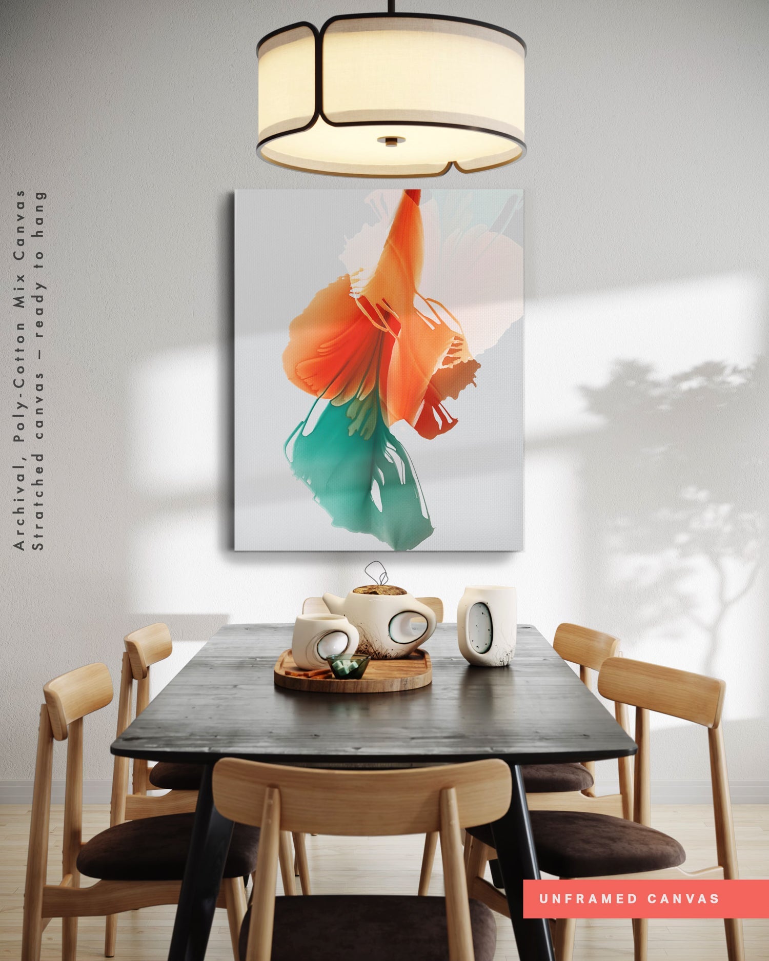 Botanical watercolor large canvas and paper wall art prints, ready to hang floral artwork Abstract Botanical Watercolor Art Print | Louna by Marta Spendowska