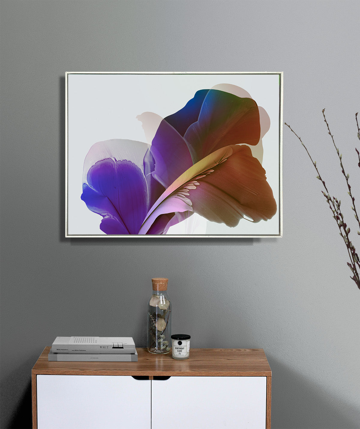 Botanical watercolor large canvas and paper wall art prints, ready to hang floral artwork Abstract Botanical Watercolor Art Print | Eyët by Marta Spendowska