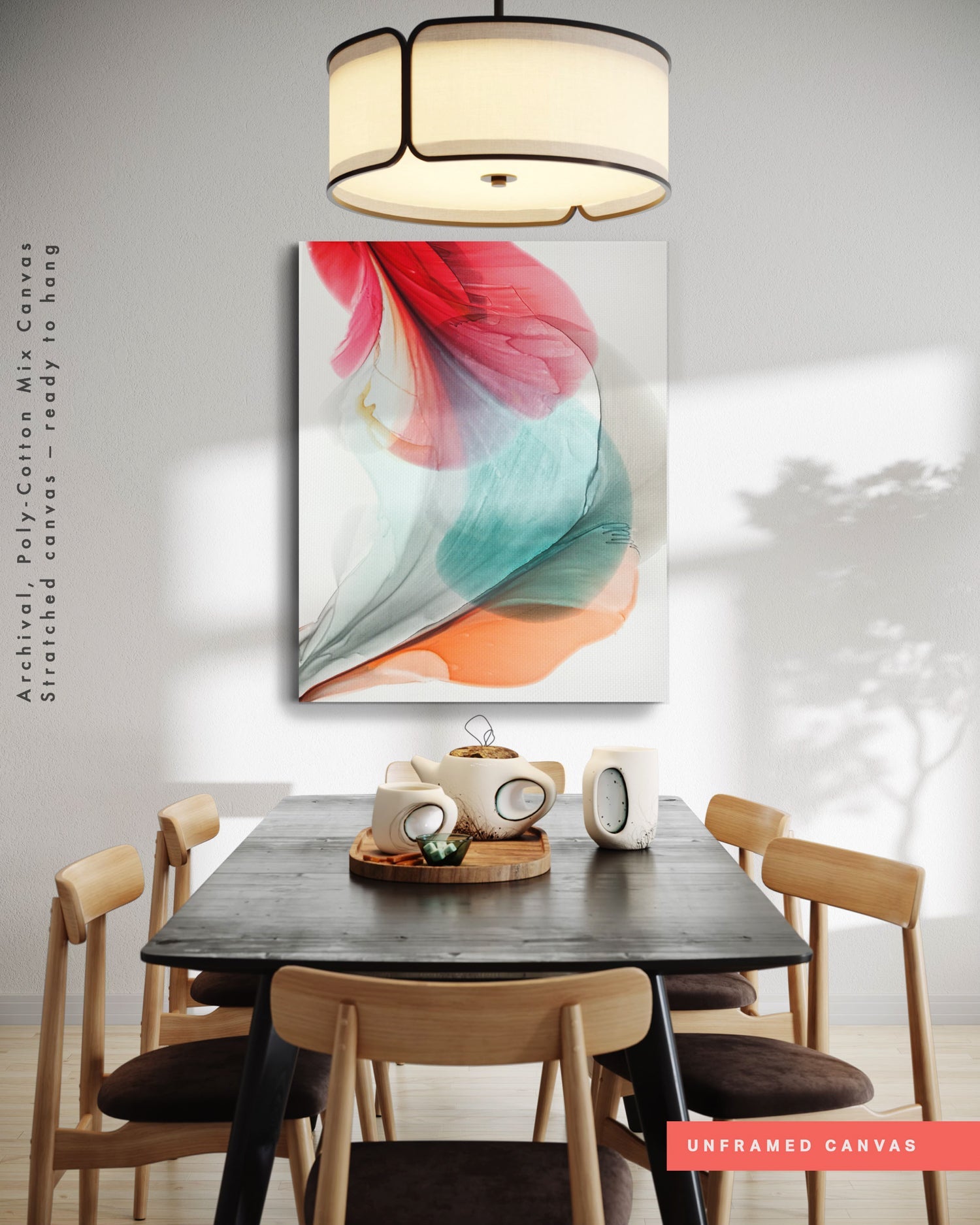 Botanical watercolor large canvas and paper wall art prints, ready to hang floral artwork Abstract Botanical Watercolor Art Print | Tuet by Marta Spendowska