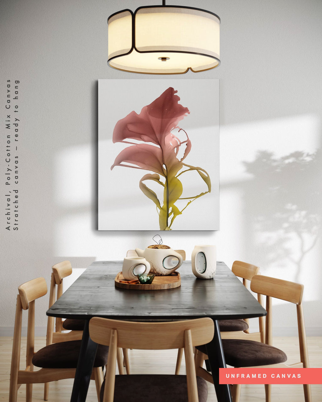 Botanical watercolor large canvas and paper wall art prints, ready to hang floral artwork Abstract Botanical Watercolor Art Print | Bona by Marta Spendowska