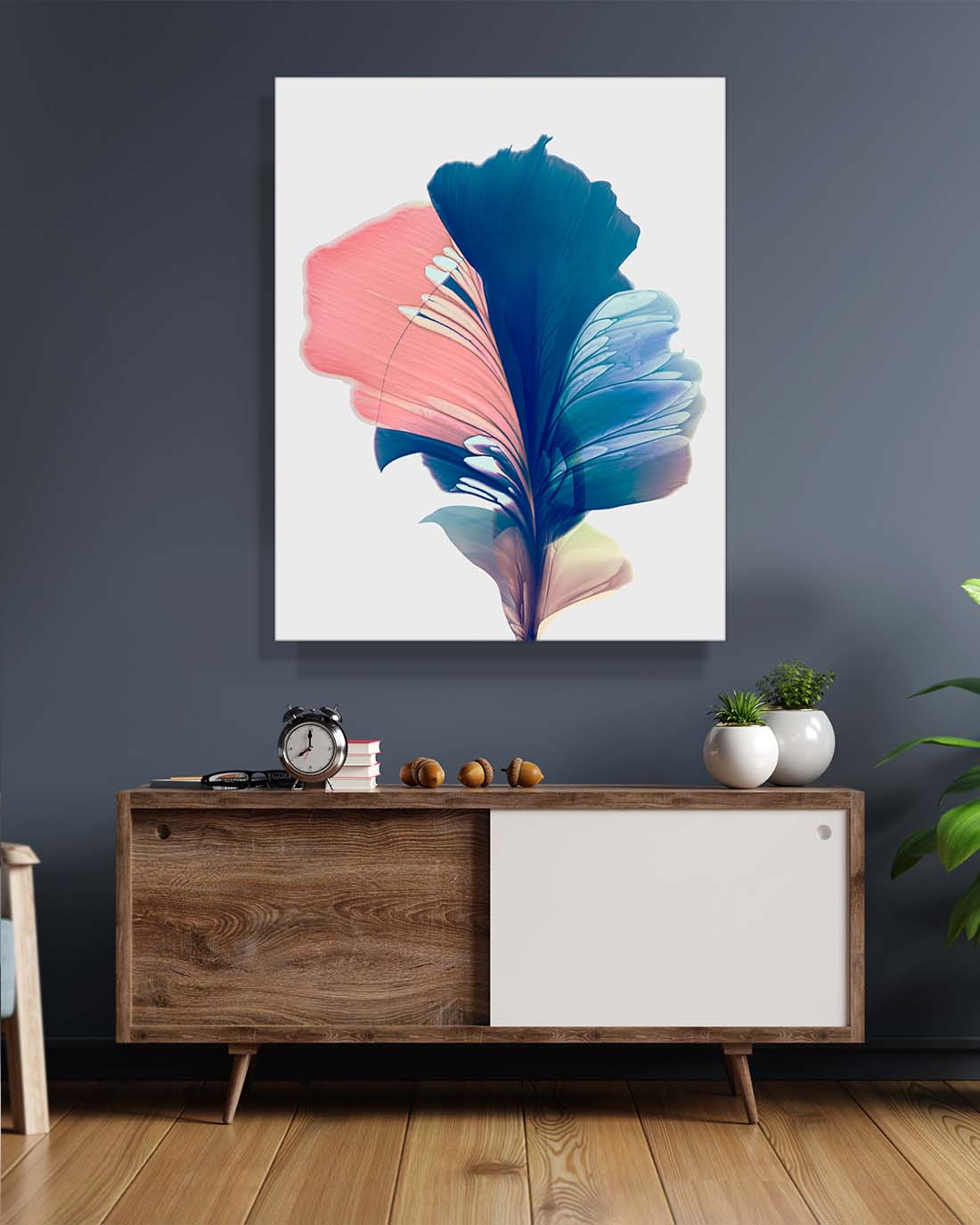 Botanical watercolor large canvas and paper wall art prints, ready to hang floral artwork Abstract Botanical Watercolor Art Print | Mir by Marta Spendowska