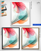 Botanical watercolor large canvas and paper wall art prints, ready to hang floral artwork Abstract Botanical Watercolor Art Print | Tuet by Marta Spendowska