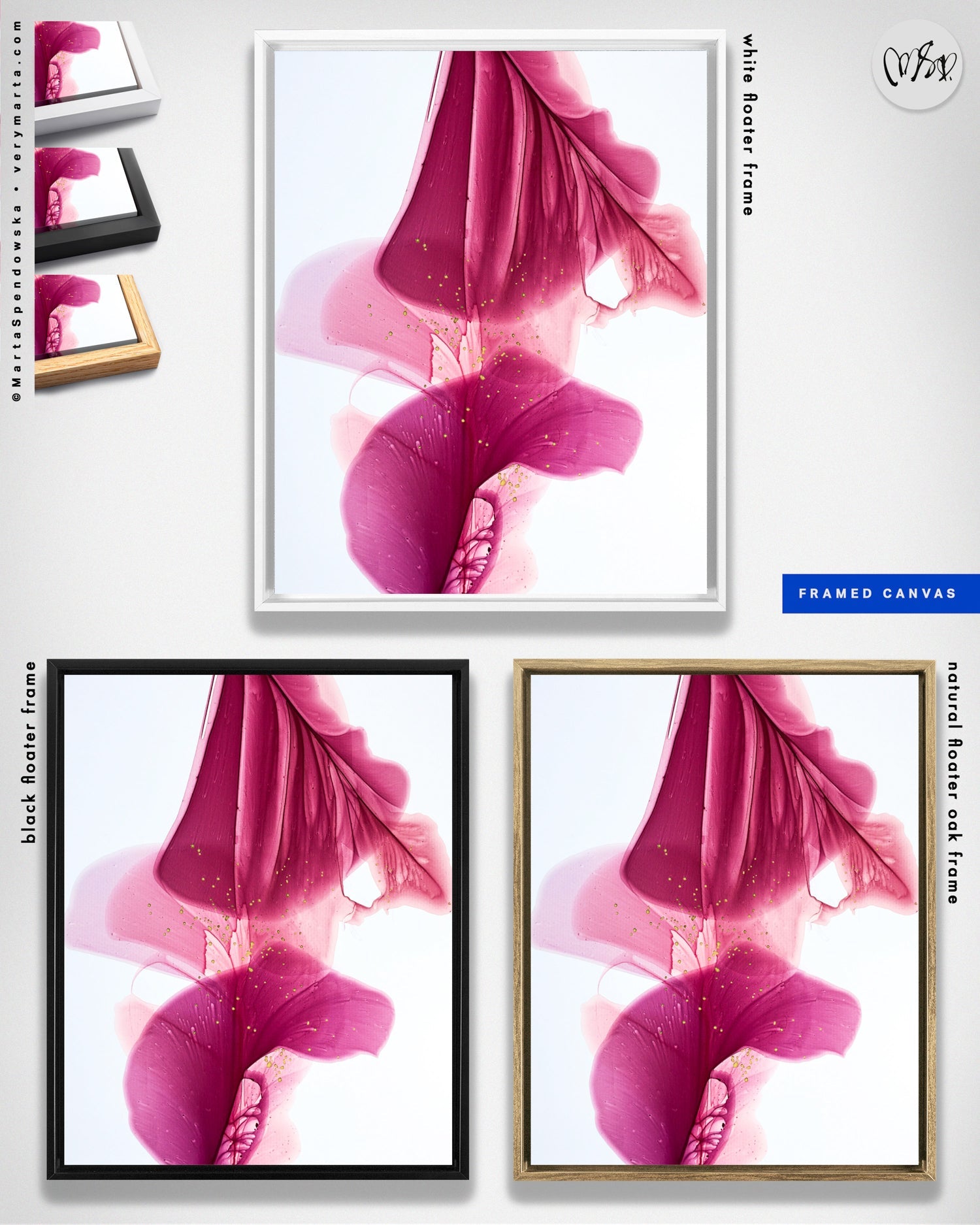 Botanical watercolor large canvas and paper wall art prints, ready to hang floral artwork Abstract Botanical Watercolor Art Print | Pousa by Marta Spendowska