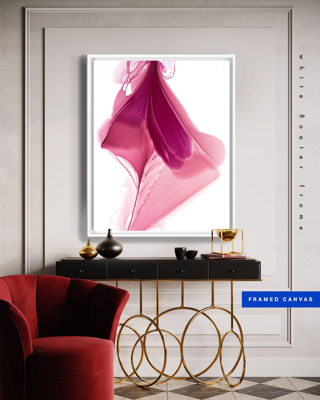 Botanical watercolor large canvas and paper wall art prints, ready to hang floral artwork Abstract Botanical Watercolor Art Print | Queasa by Marta Spendowska