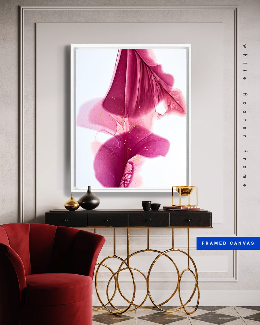 Botanical watercolor large canvas and paper wall art prints, ready to hang floral artwork Abstract Botanical Watercolor Art Print | Pousa by Marta Spendowska