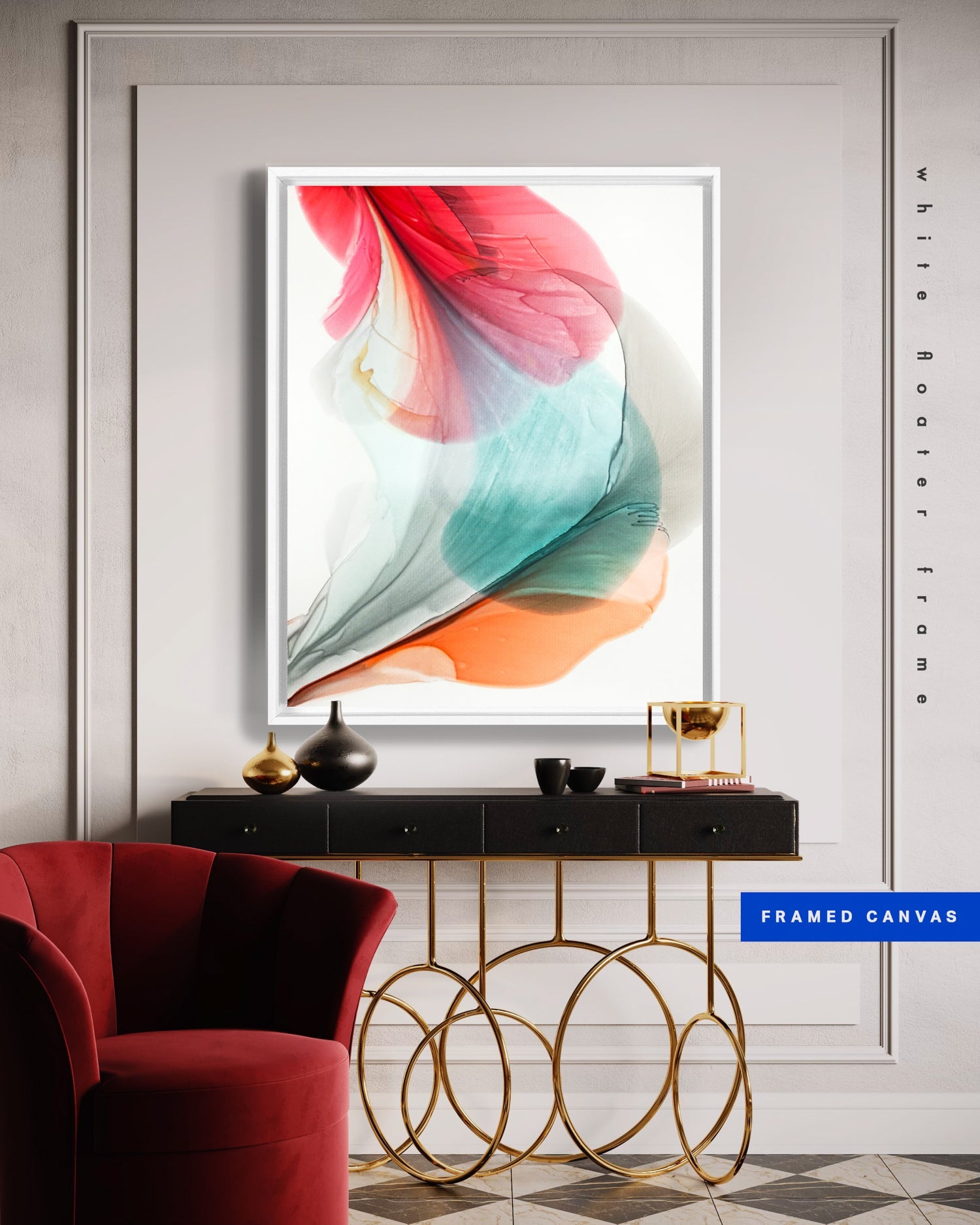 Botanical watercolor large canvas and paper wall art prints, ready to hang floral artwork Abstract Botanical Watercolor Art Print | Tuet by Marta Spendowska