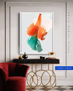 Botanical watercolor large canvas and paper wall art prints, ready to hang floral artwork Abstract Botanical Watercolor Art Print | Louna by Marta Spendowska