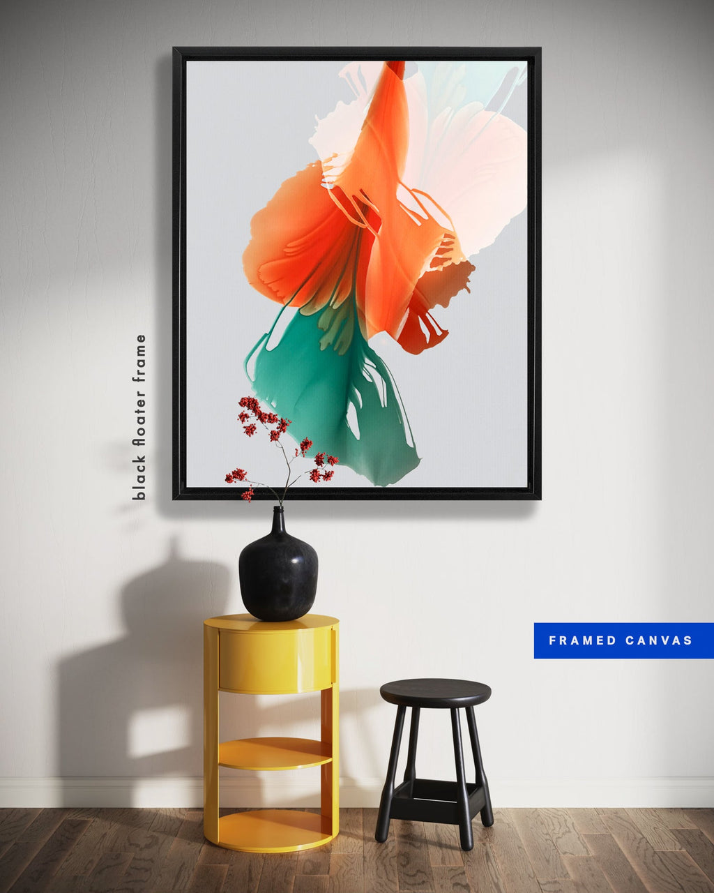 Botanical watercolor large canvas and paper wall art prints, ready to hang floral artwork Abstract Botanical Watercolor Art Print | Louna by Marta Spendowska