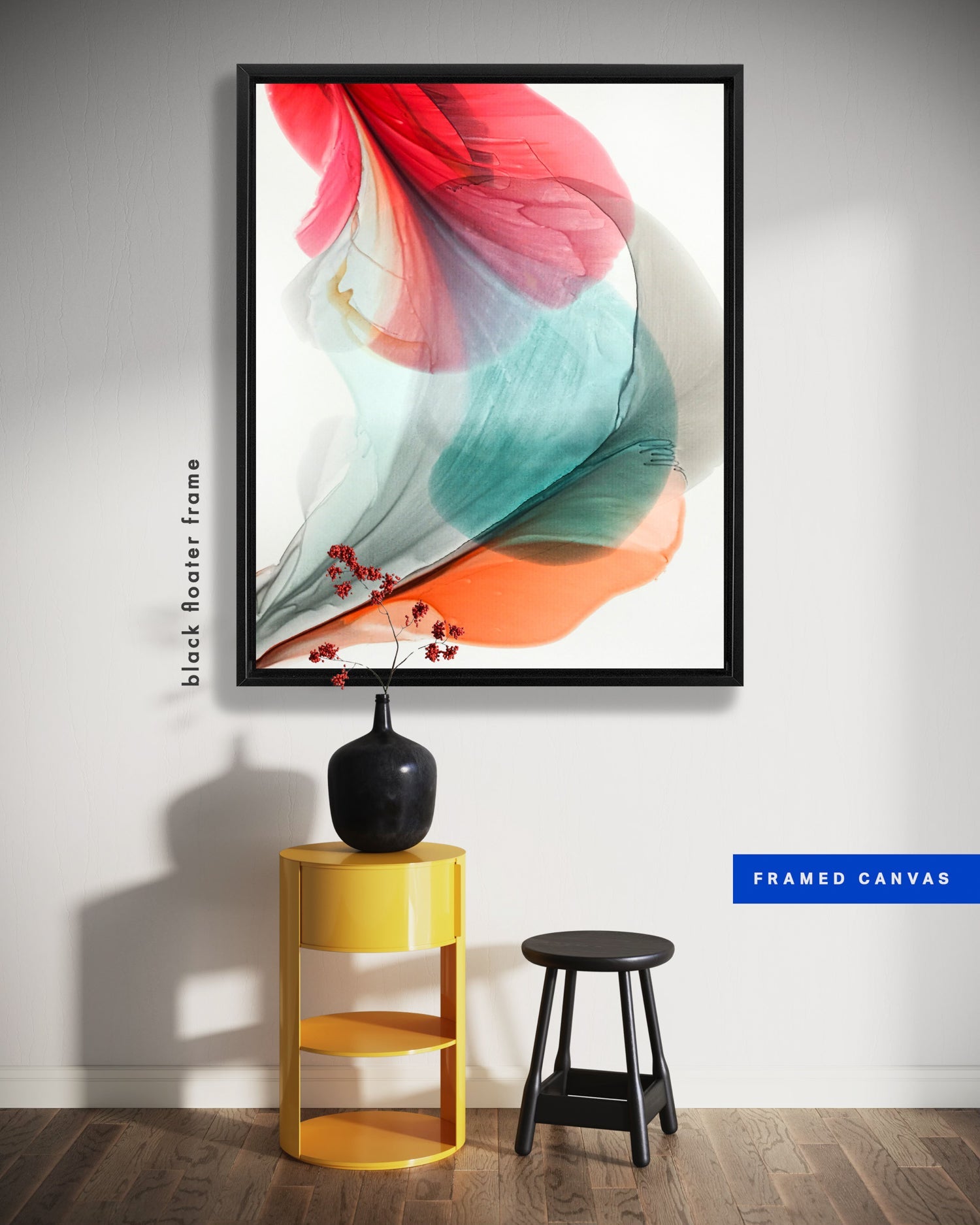 Botanical watercolor large canvas and paper wall art prints, ready to hang floral artwork Abstract Botanical Watercolor Art Print | Tuet by Marta Spendowska