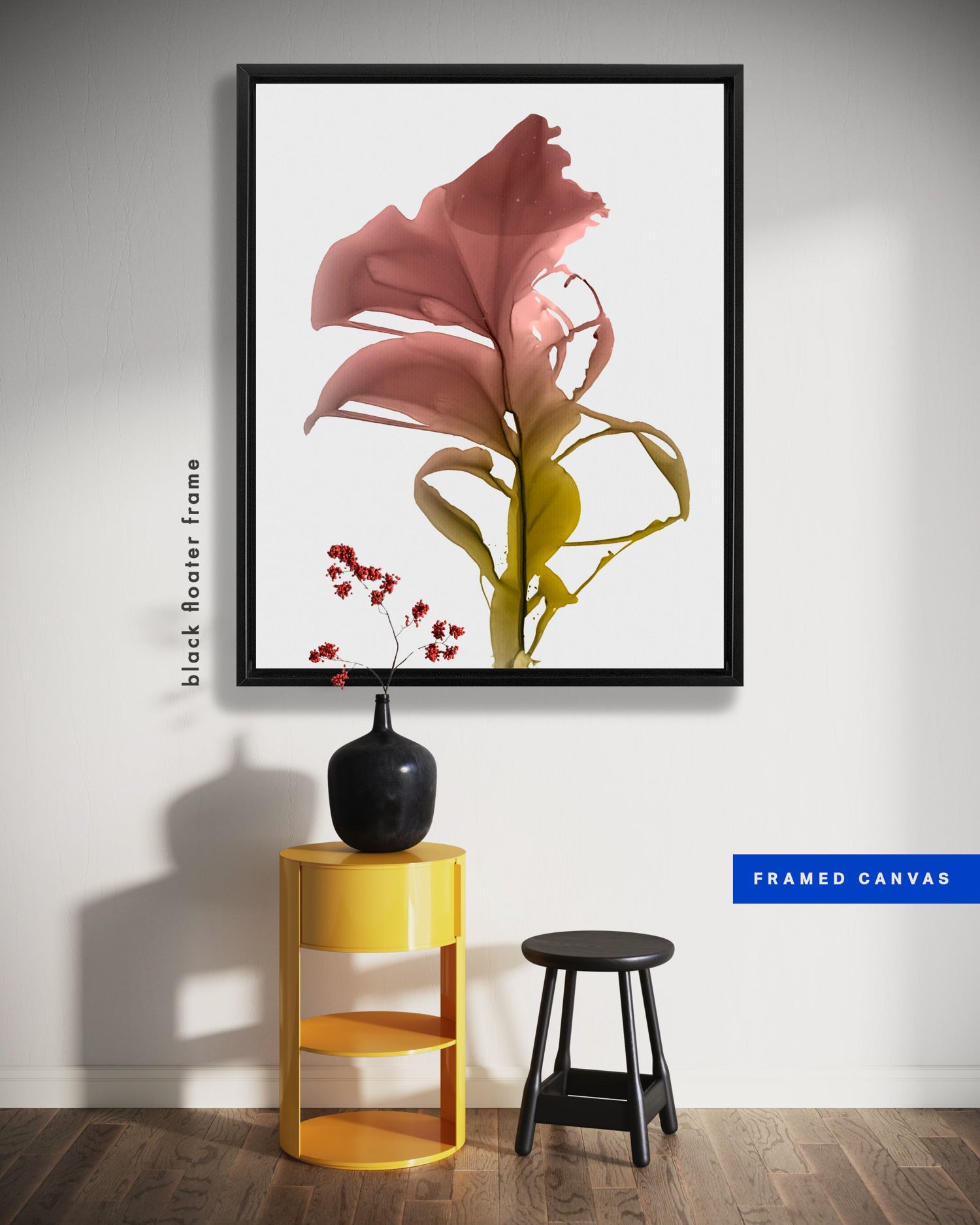 Botanical watercolor large canvas and paper wall art prints, ready to hang floral artwork Abstract Botanical Watercolor Art Print | Bona by Marta Spendowska