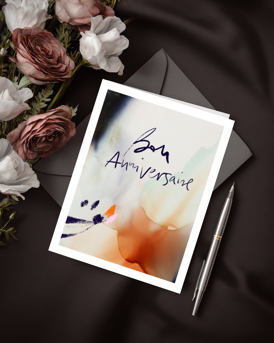 Greeting Card Bon Anniversaire