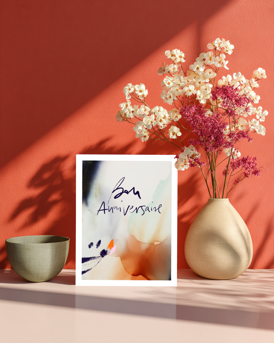 Greeting Card Bon Anniversaire