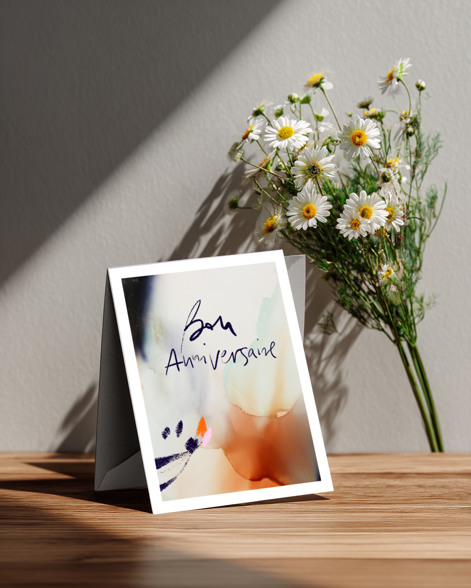 Greeting Card Bon Anniversaire