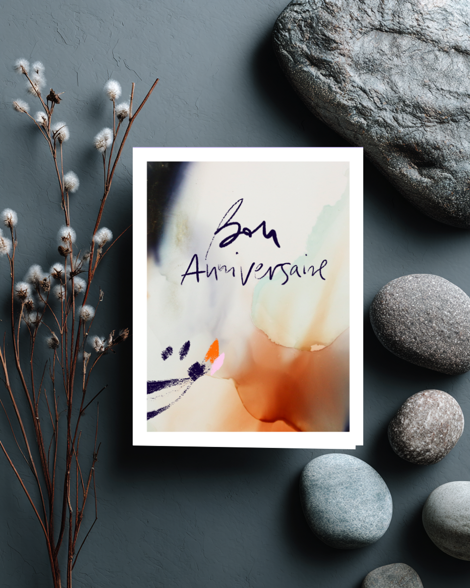Greeting Card Bon Anniversaire