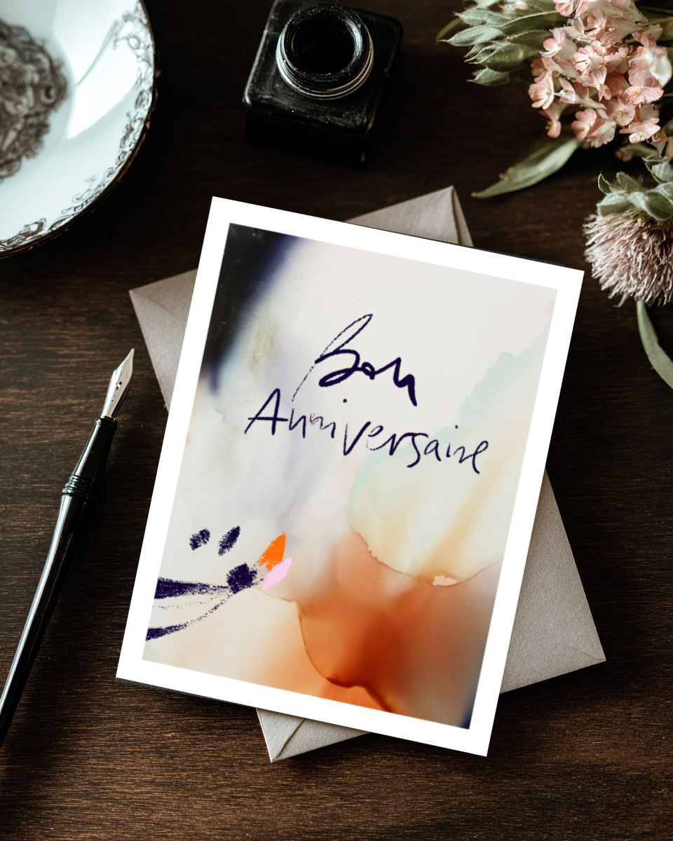Greeting Card Bon Anniversaire