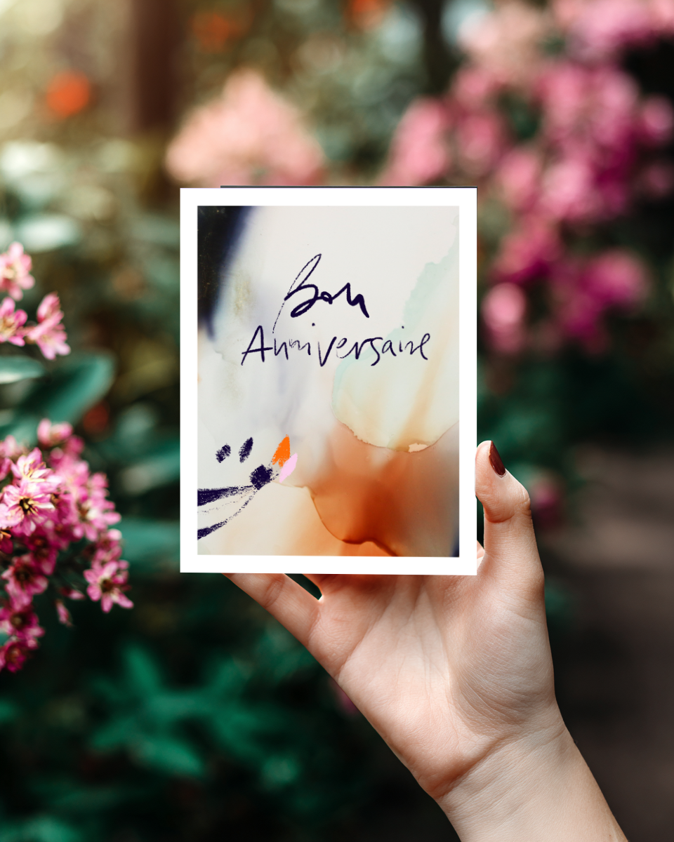 Greeting Card Bon Anniversaire