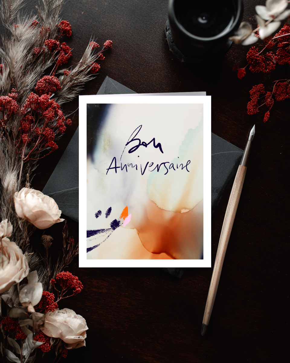 Greeting Card Bon Anniversaire