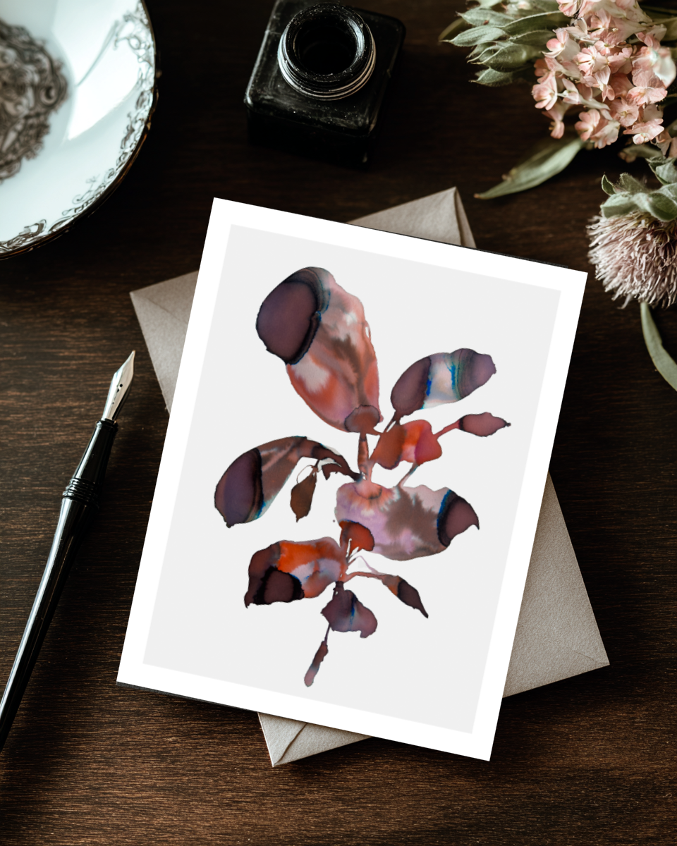Greeting Card Botanical 4