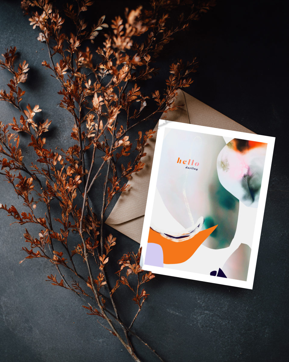 Greeting Card Hello Darling