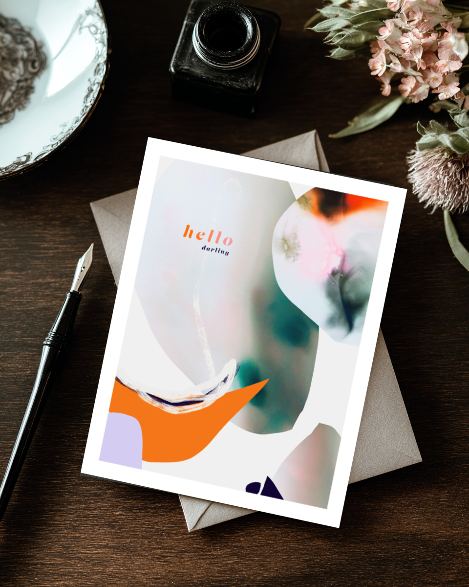 Greeting Card Hello Darling