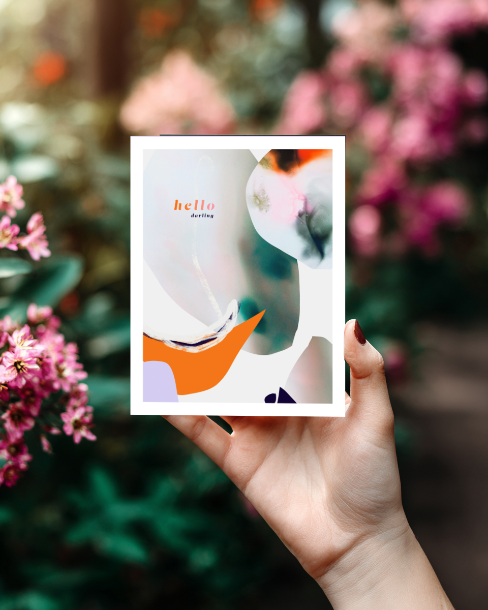 Greeting Card Hello Darling