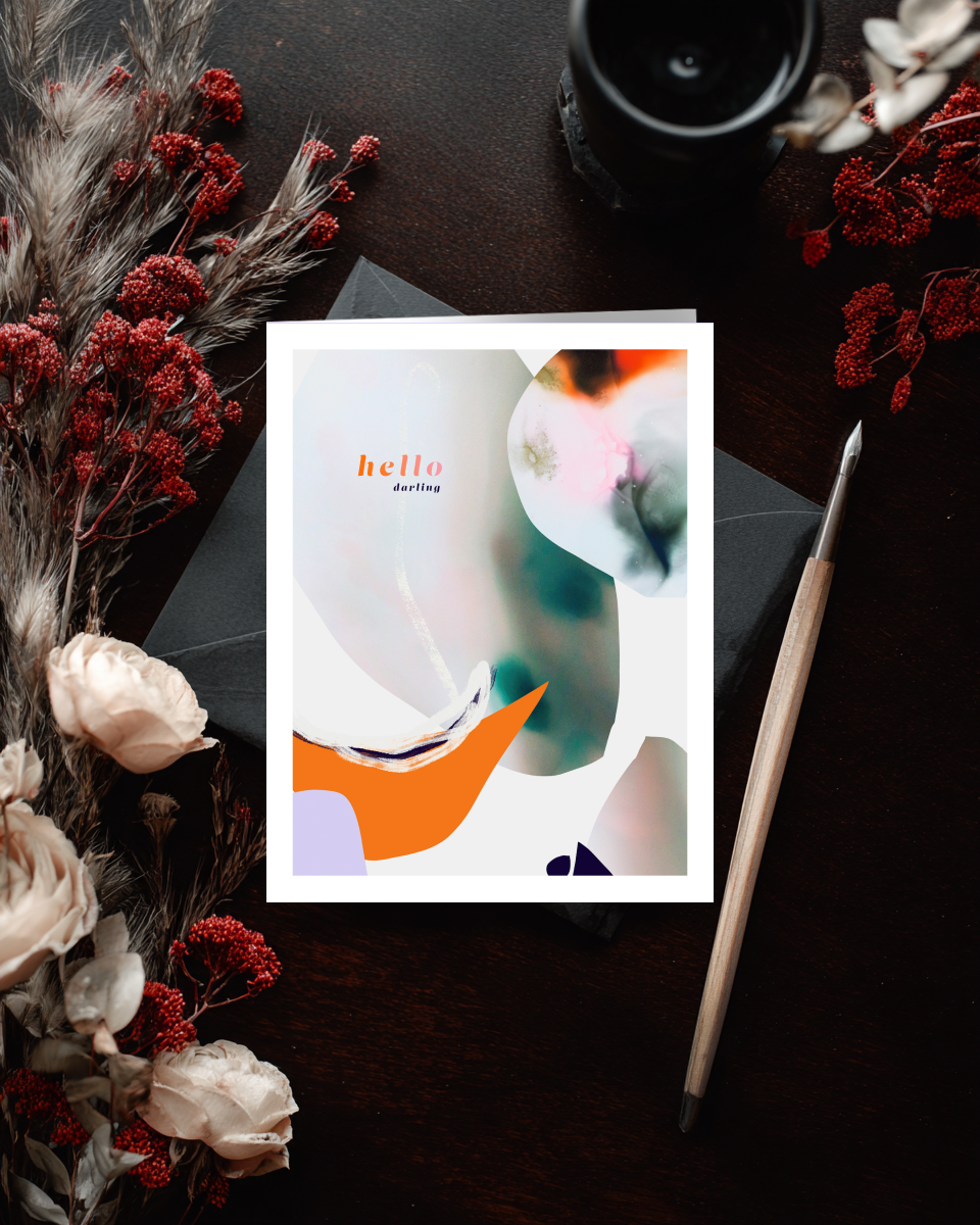 Greeting Card Hello Darling