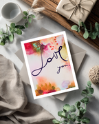 Greeting Card Love you 9