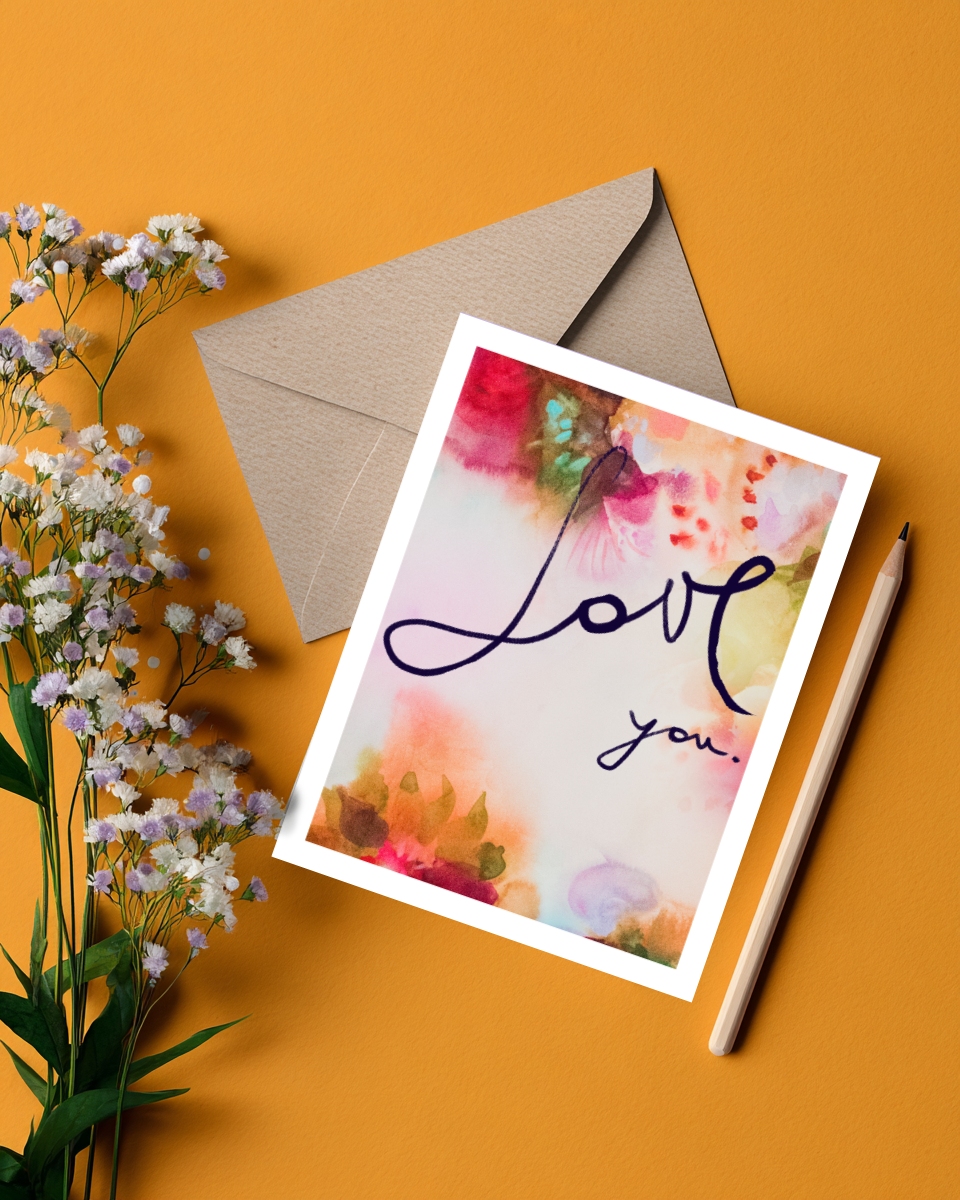 Greeting Card Love you 9