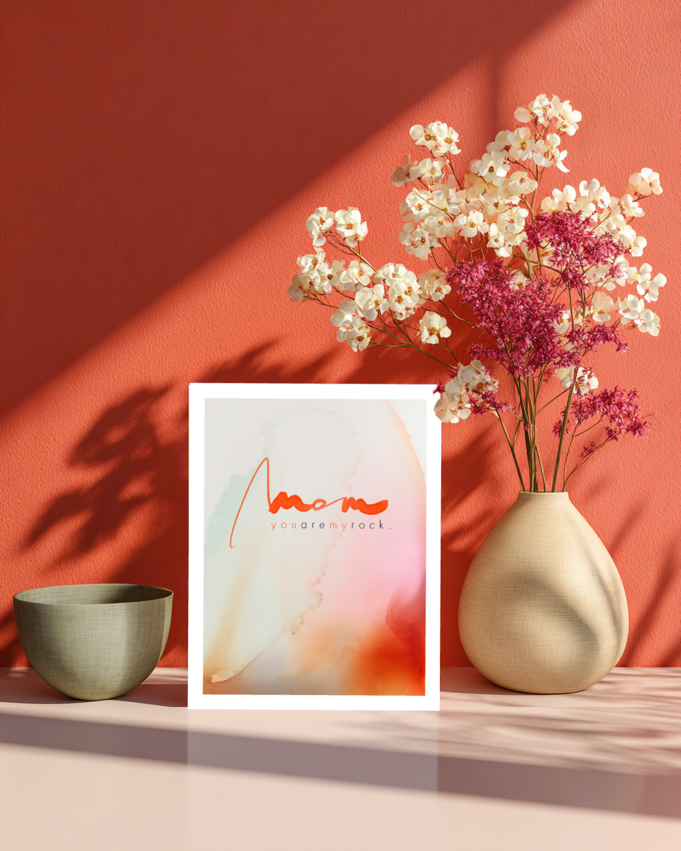 Greeting Card Mom You Are My Rock 2